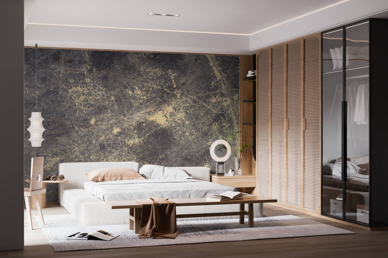 Фотошпалери структура потрісканого бетону