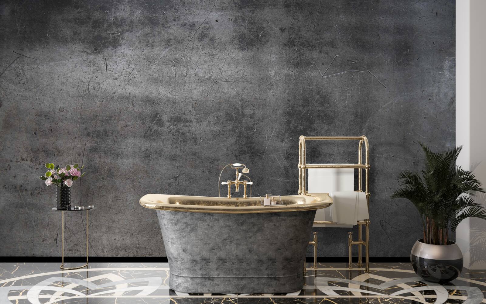 Фотошпалери металевий гранж у темних кольорах