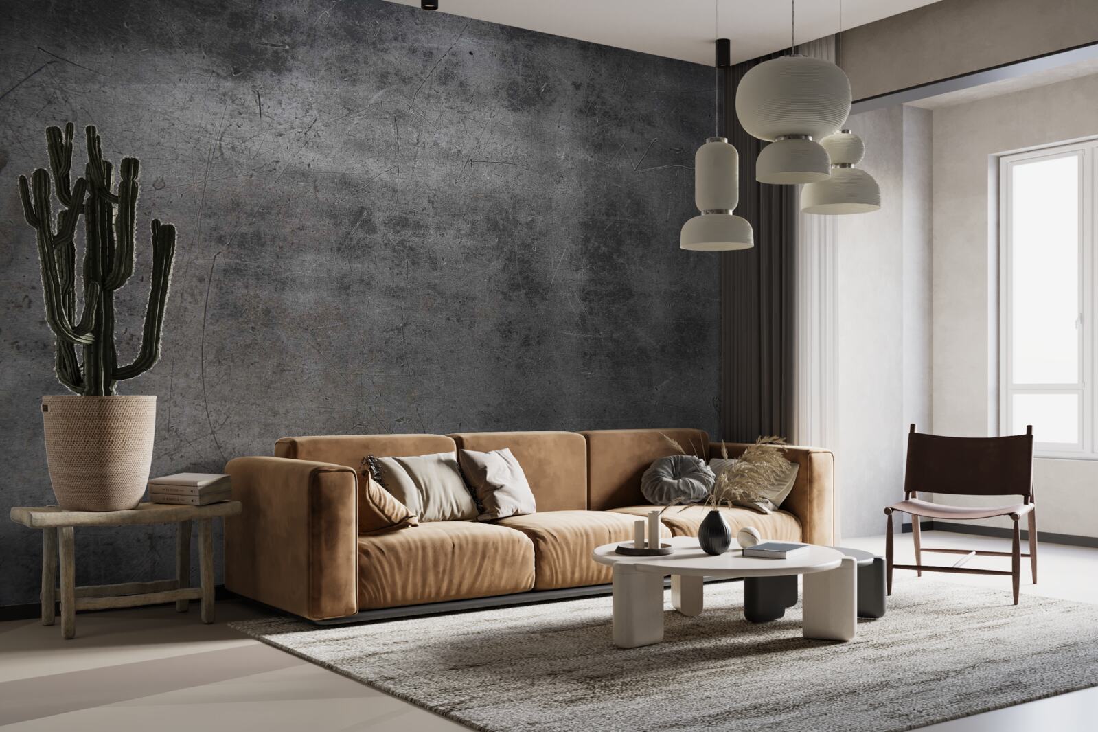 Фотошпалери металевий гранж у темних кольорах