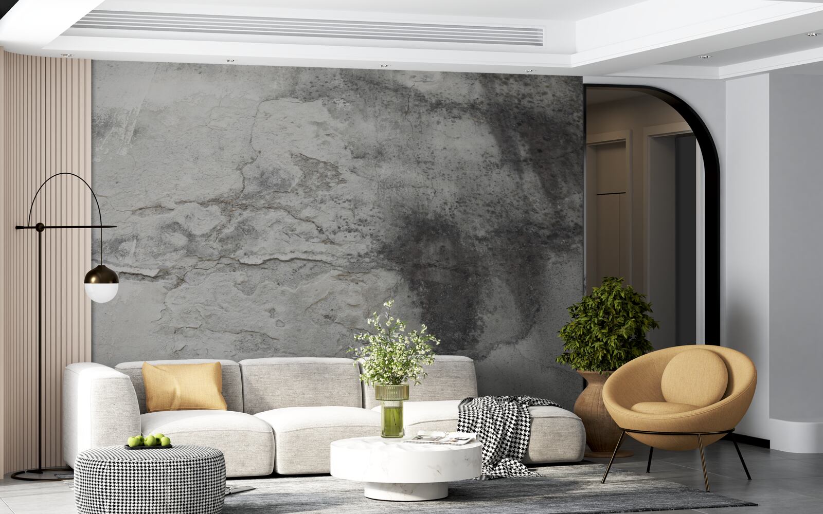 Фотошпалери структура в попелястих тонах