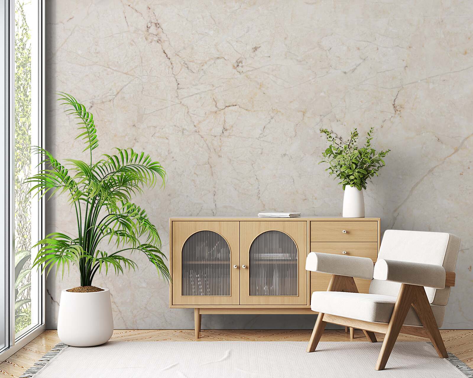 Фотошпалери бежевий мармуровий фон