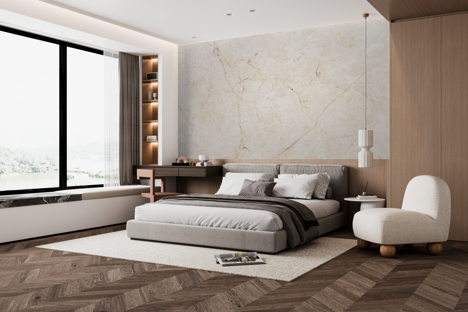 Фотошпалери бежевий мармуровий фон