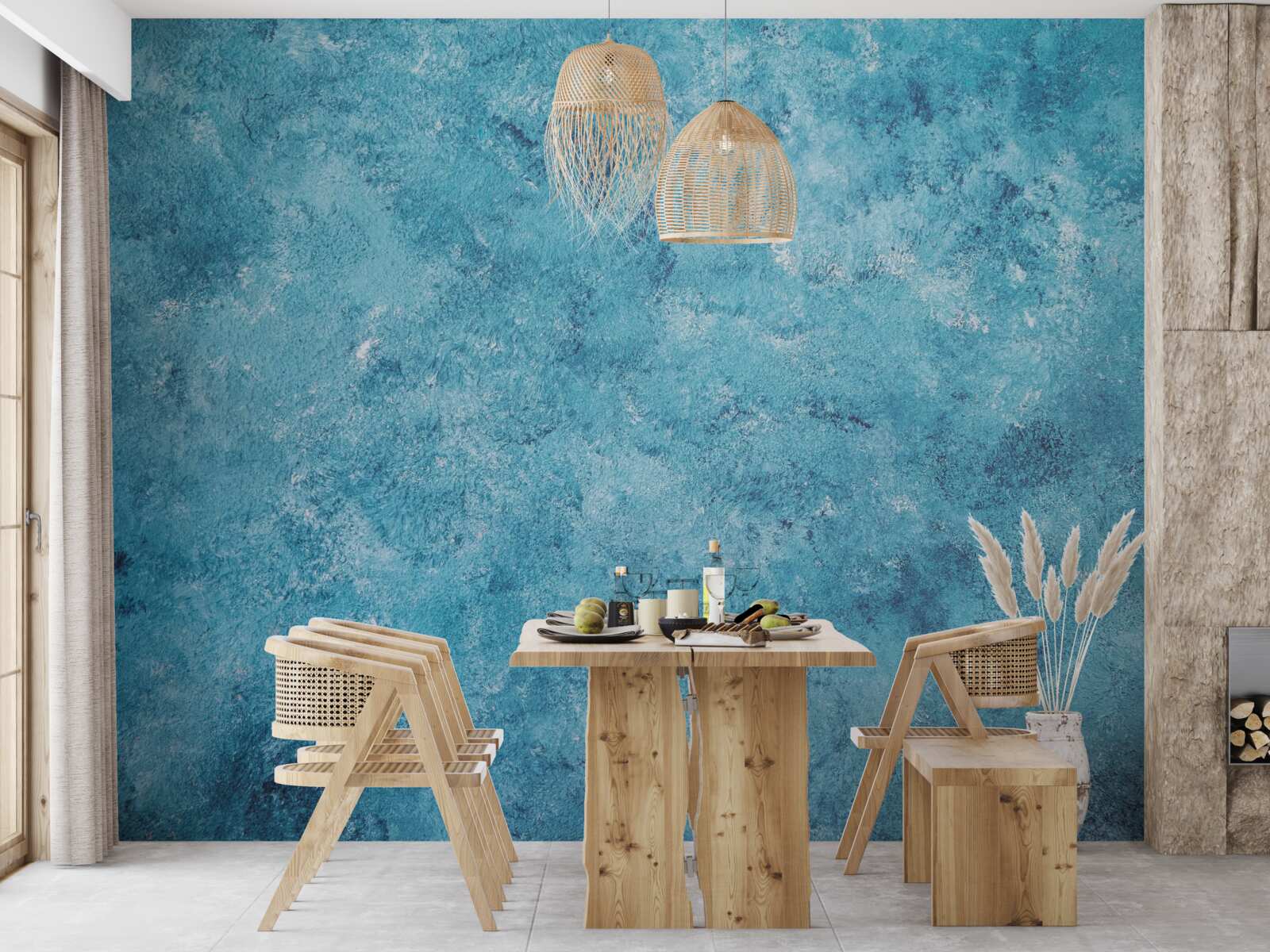 Фотошпалери концептуальна хвиля синього мерехтіння