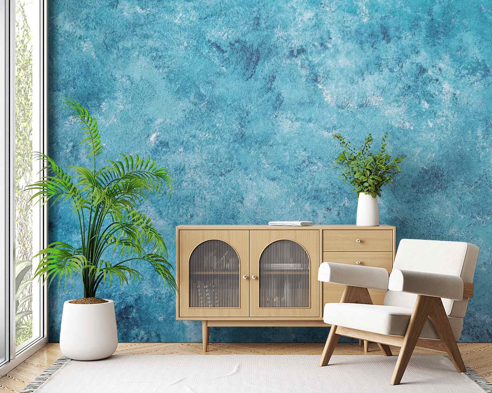 Фотошпалери концептуальна хвиля синього мерехтіння