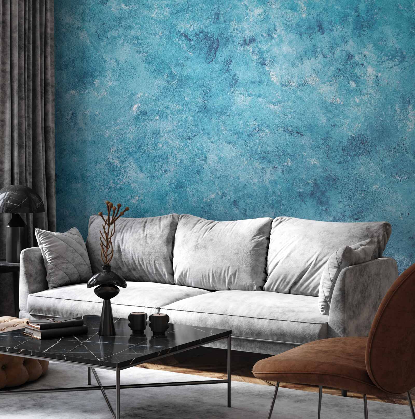 Фотошпалери концептуальна хвиля синього мерехтіння