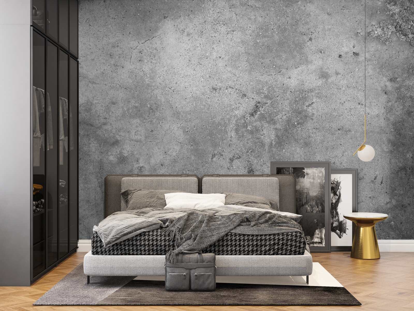 Фотошпалери сіра цементна структура