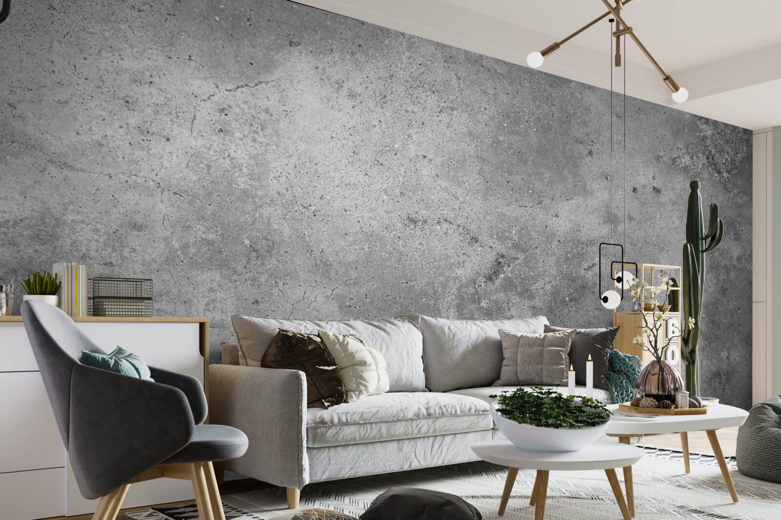 Фотошпалери сіра цементна структура