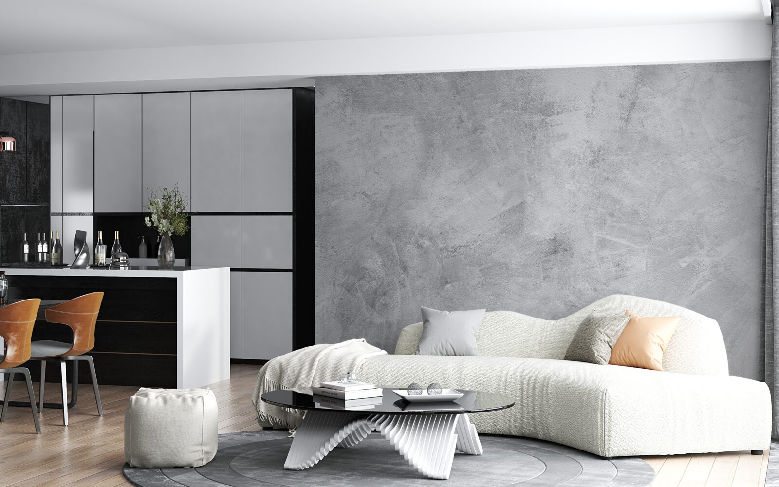 Фотошпалери Стіна в стилі лофт з гіпсу