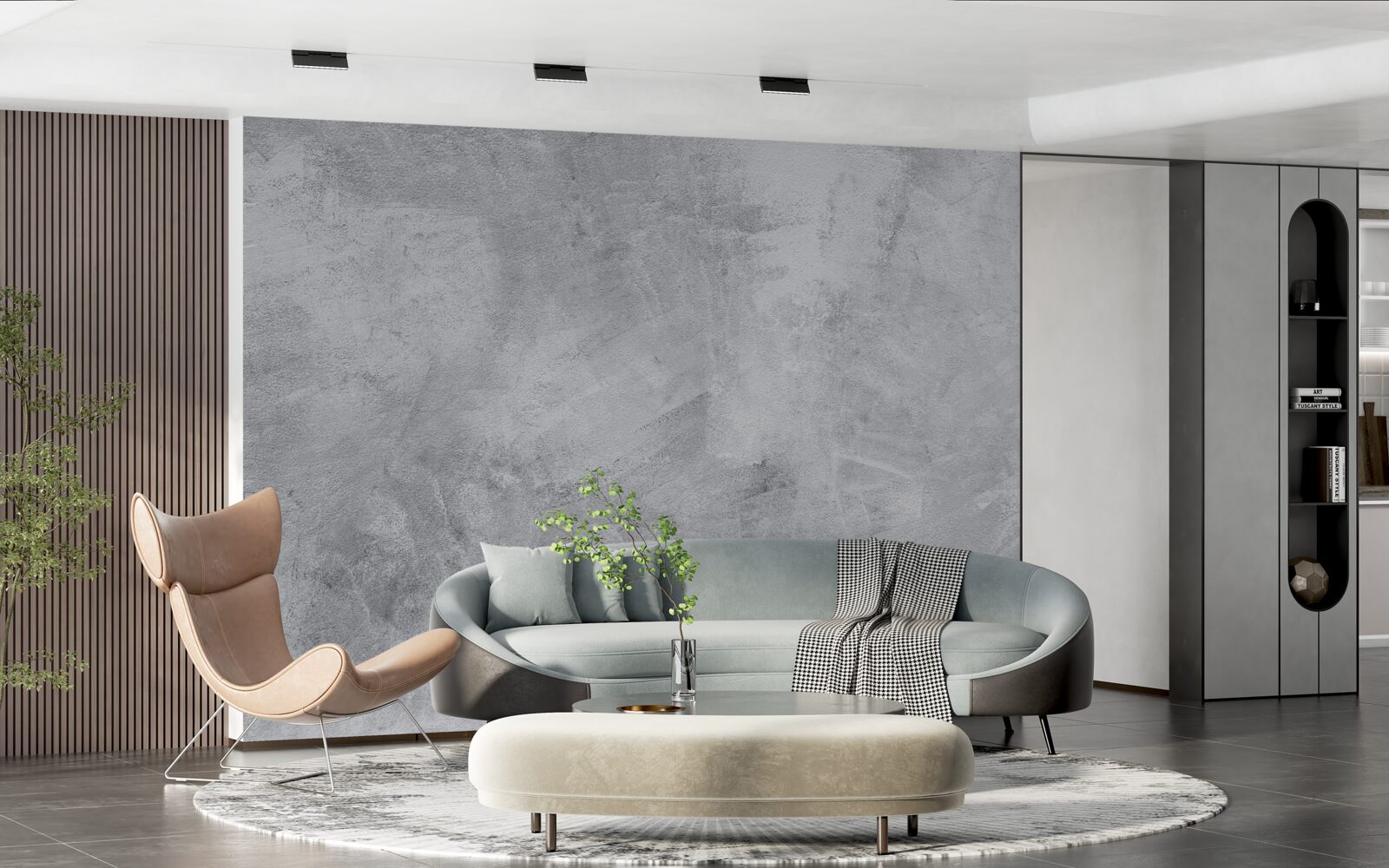 Фотошпалери Стіна в стилі лофт з гіпсу