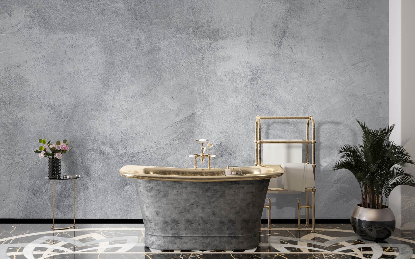 Фотошпалери Стіна в стилі лофт з гіпсу