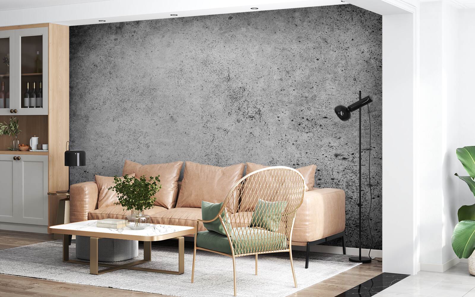 Фотошпалери стародавній сірий бар'єр