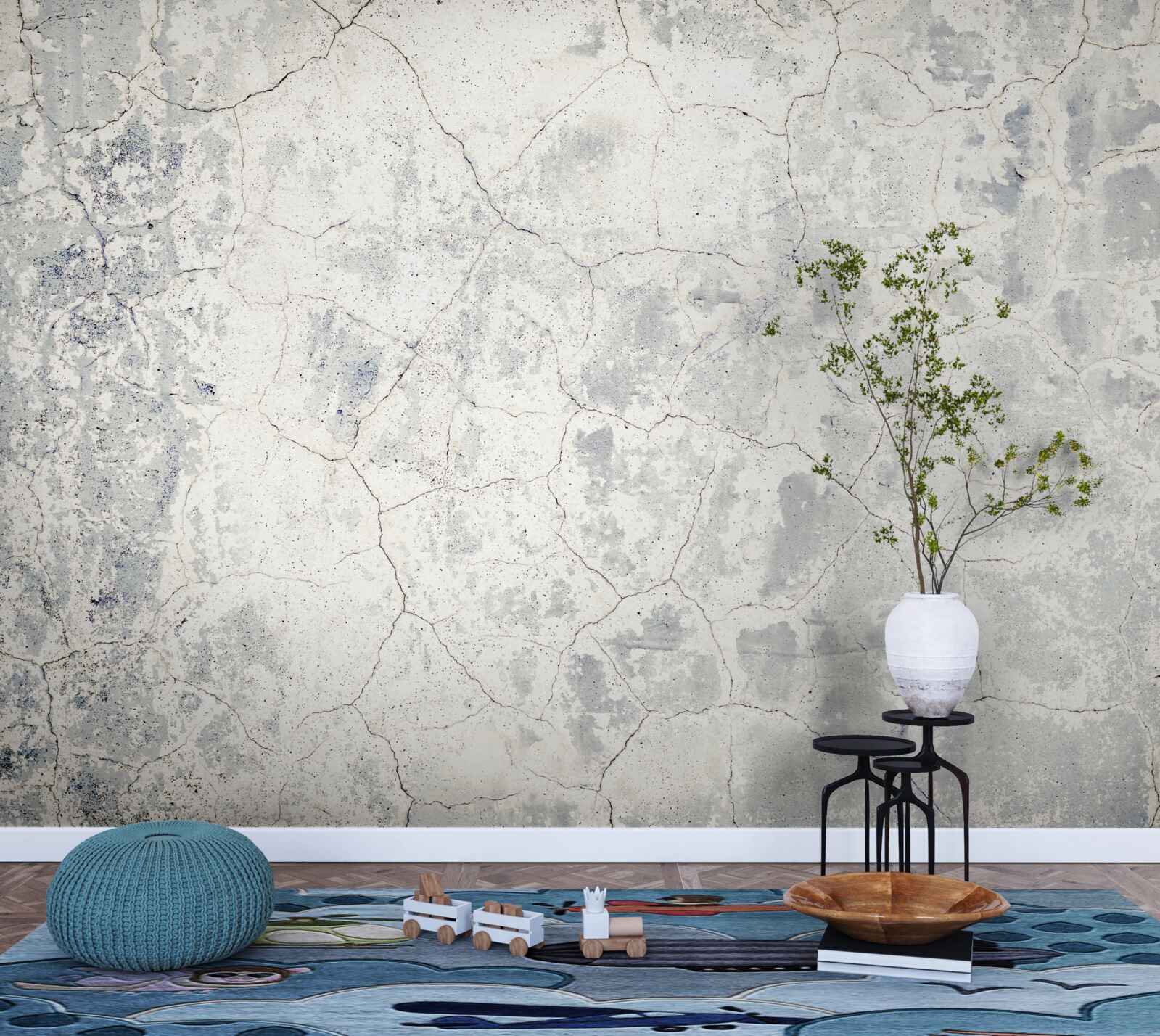 Фотошпалери поверх цементного бар'єру