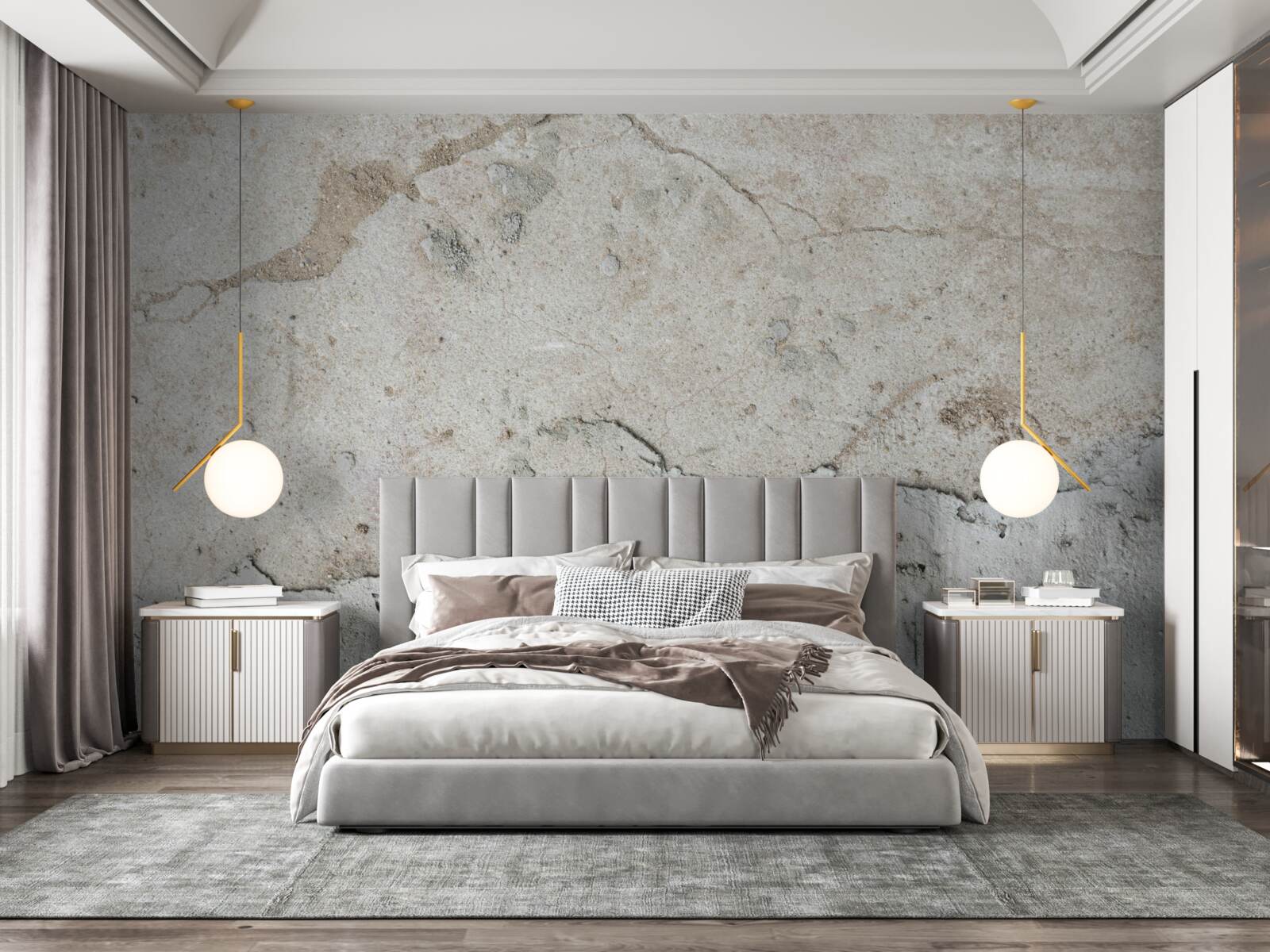 Фотошпалери бетонна стіна з дефектами