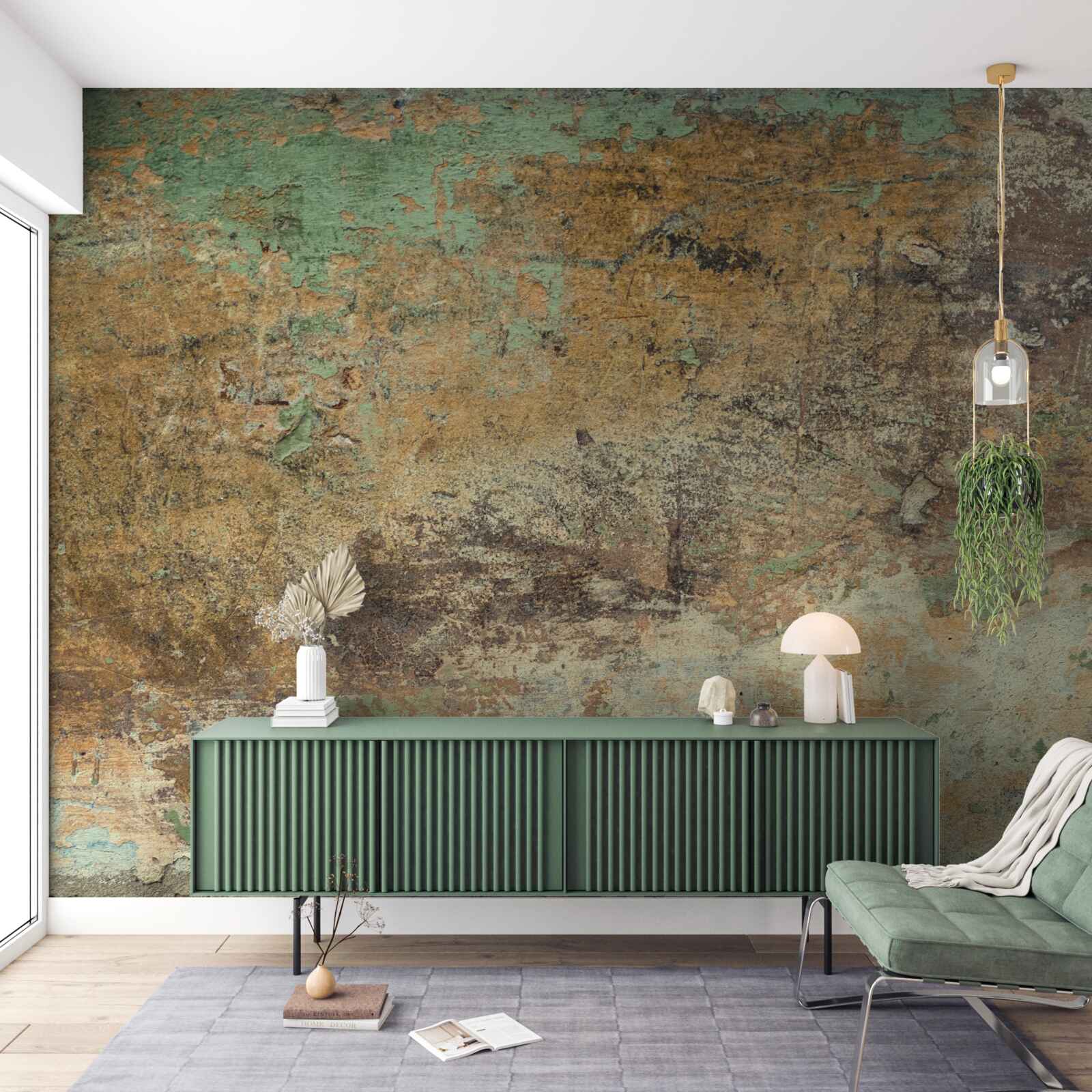 Фотошпалери Стіна з абстрактною іржею