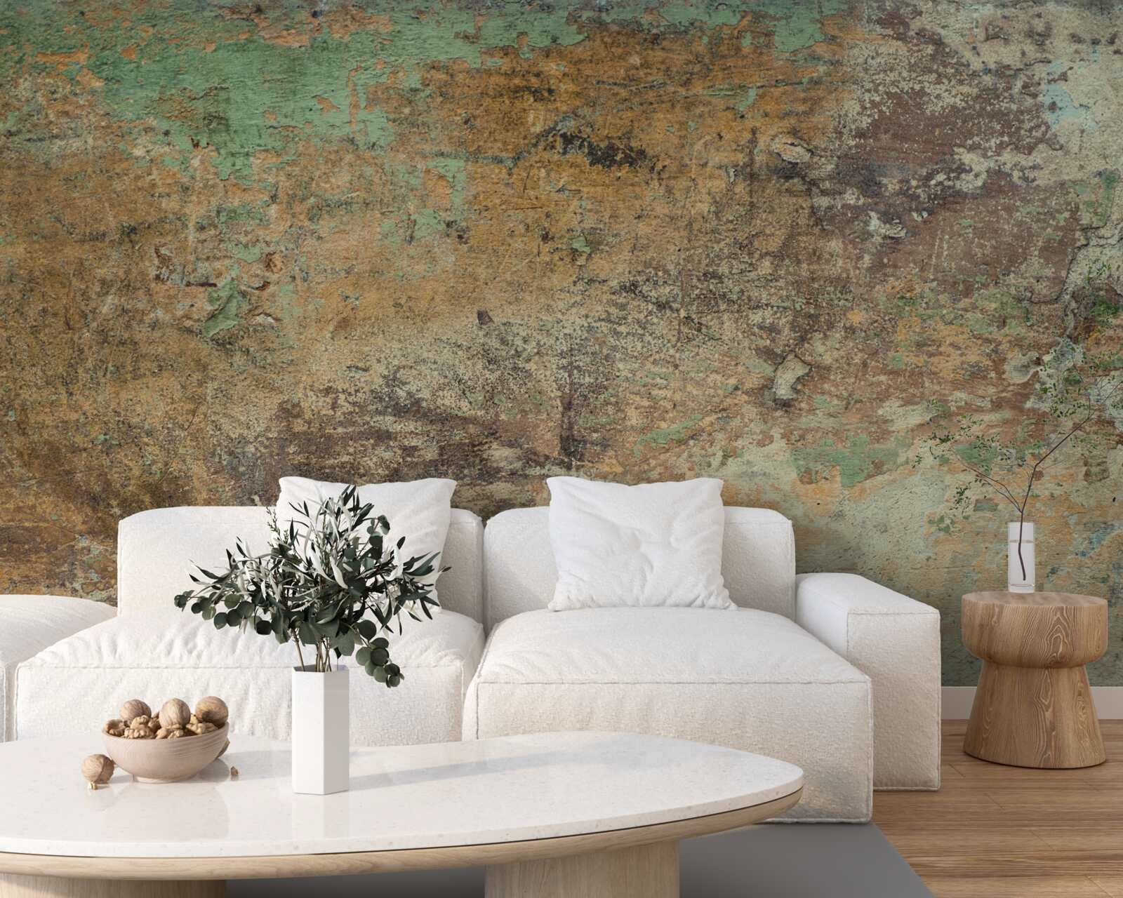 Фотошпалери Стіна з абстрактною іржею