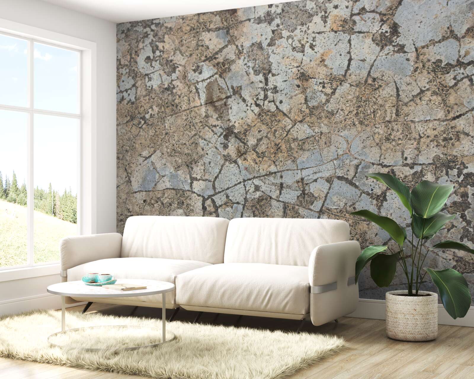 Фотошпалери мармурова поверхня, поцяткована тріщинами