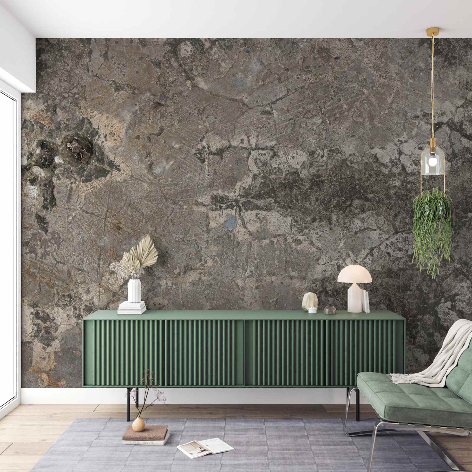 Фотошпалери сіра гранітна порода