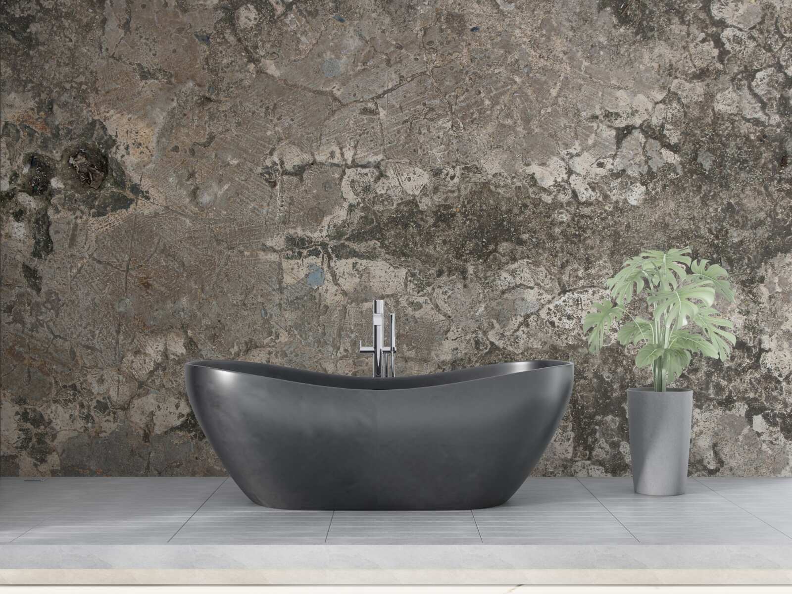 Фотошпалери сіра гранітна порода