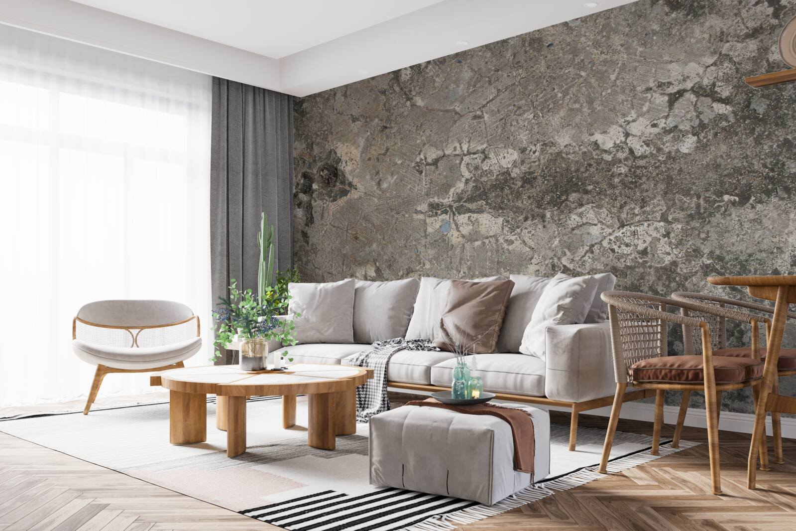 Фотошпалери сіра гранітна порода