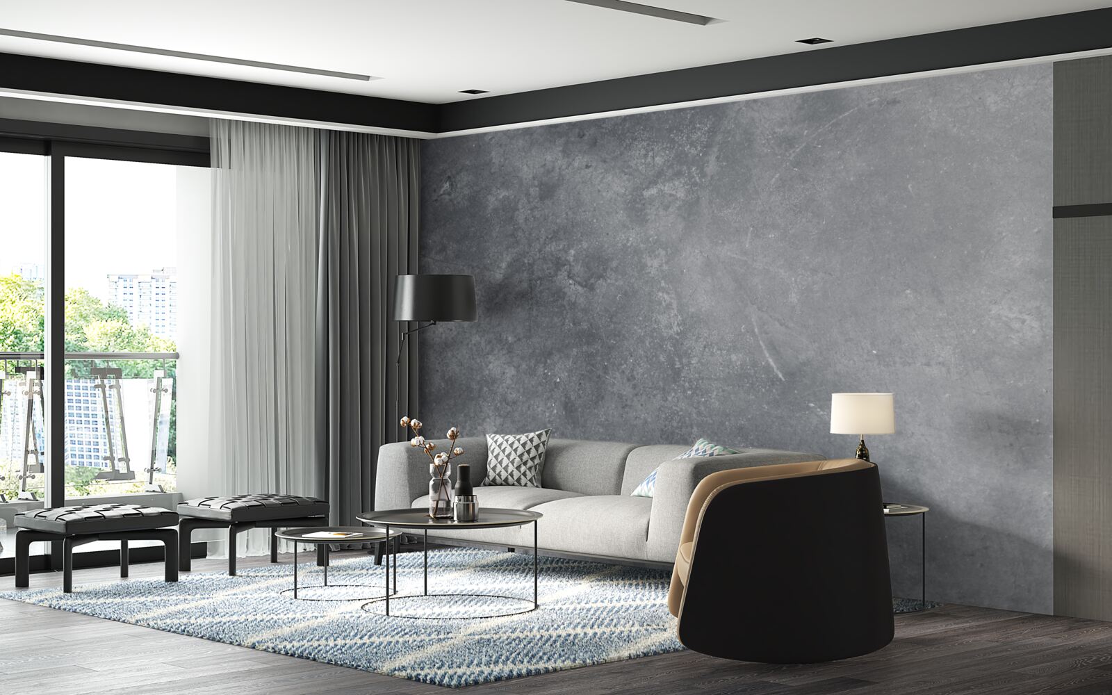 Фотошпалери сіра поверхня