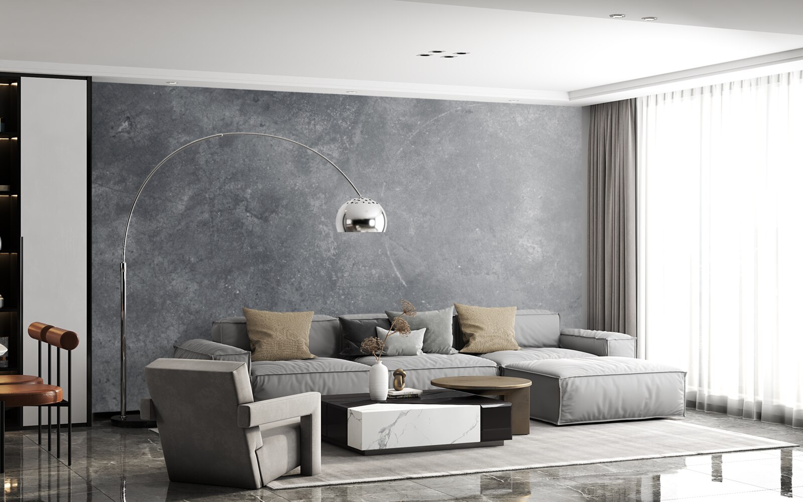 Фотошпалери сіра поверхня