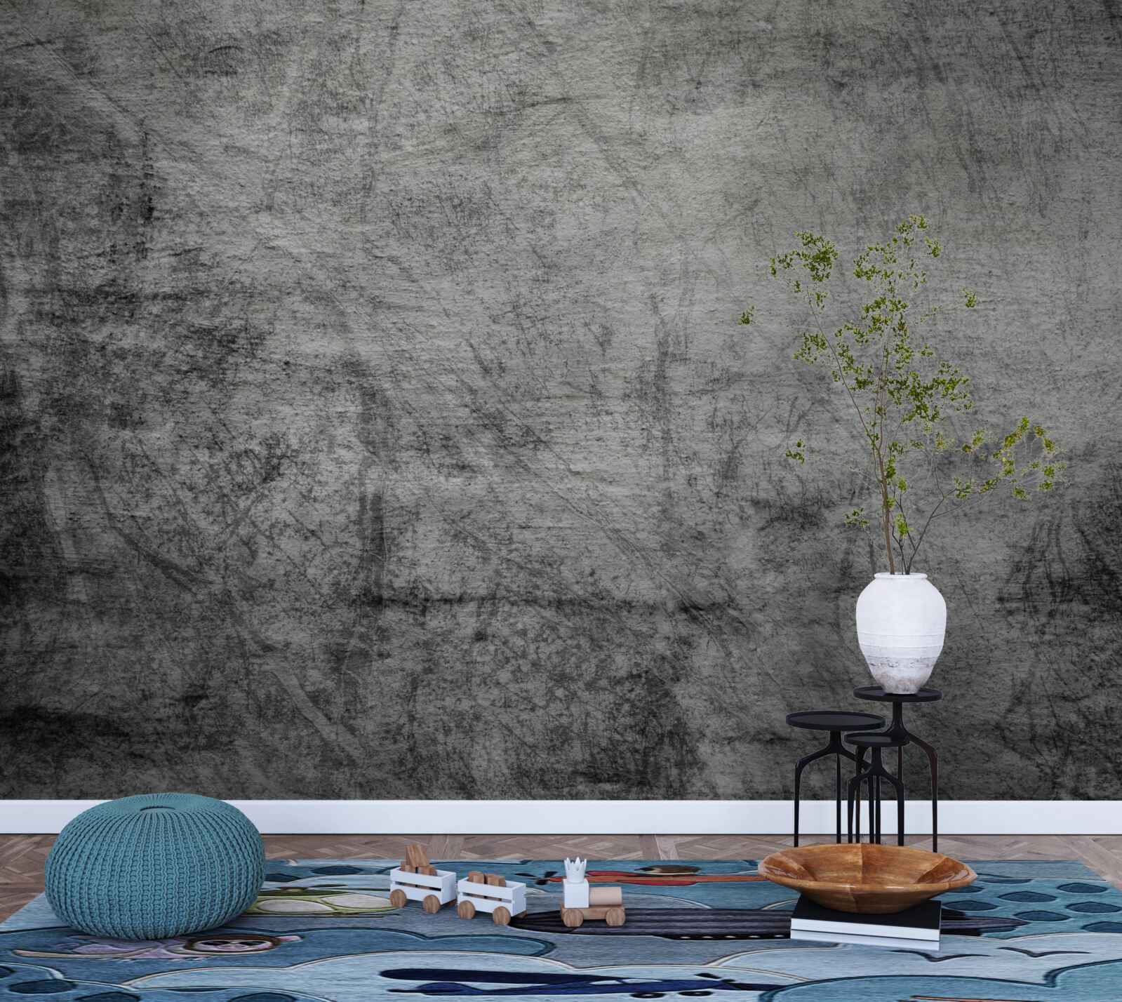 Фотошпалери старий сірий фон з подряпинами