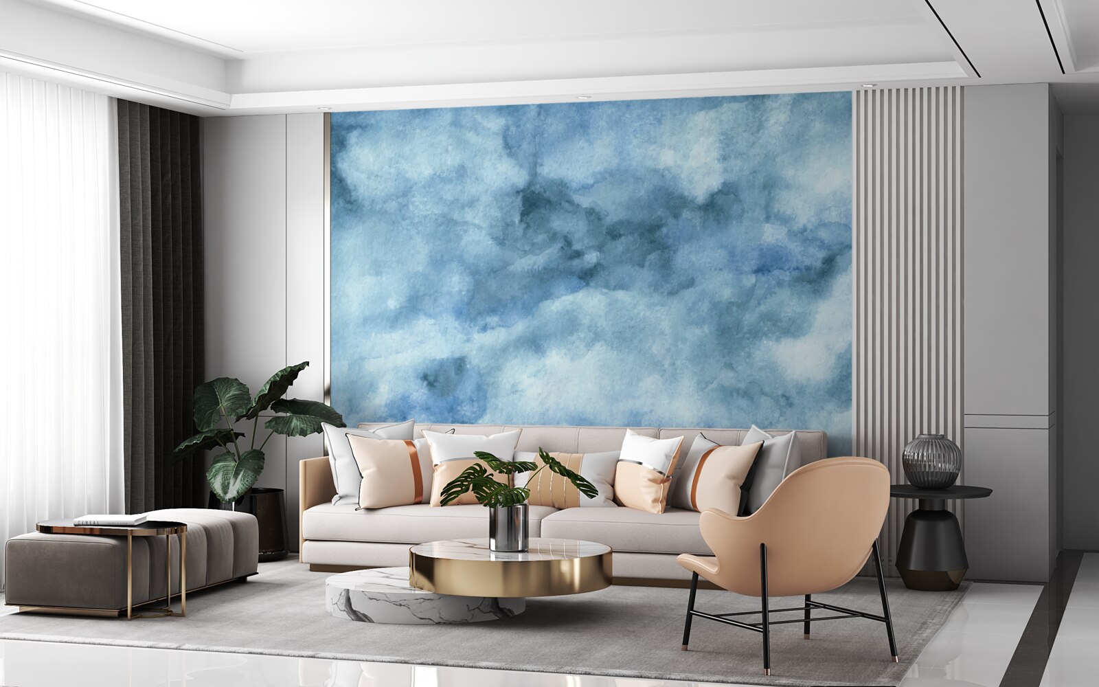 Фотошпалери слабка туманність хмар