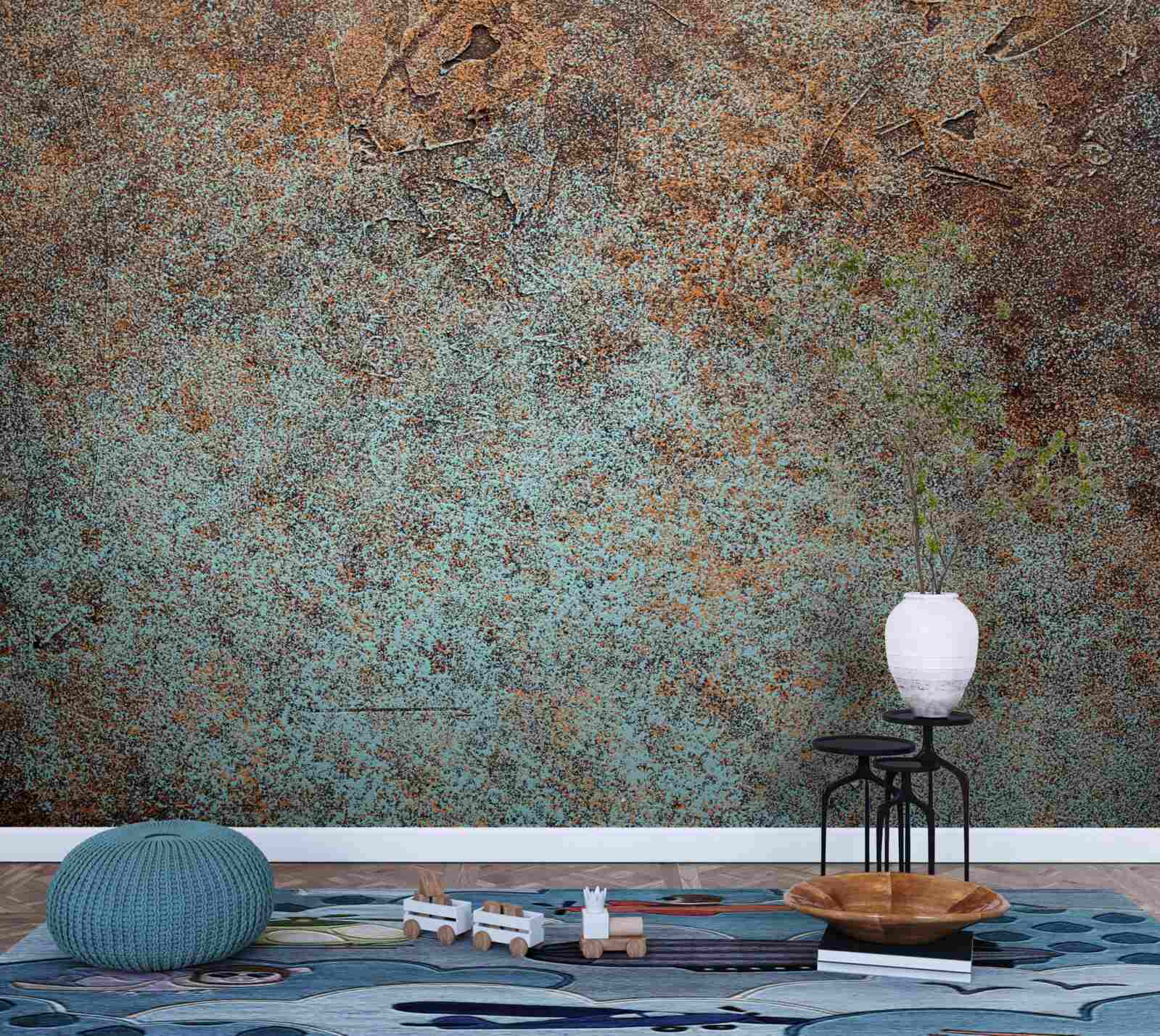 Фотошпалери темне покриття з оксидованого заліза