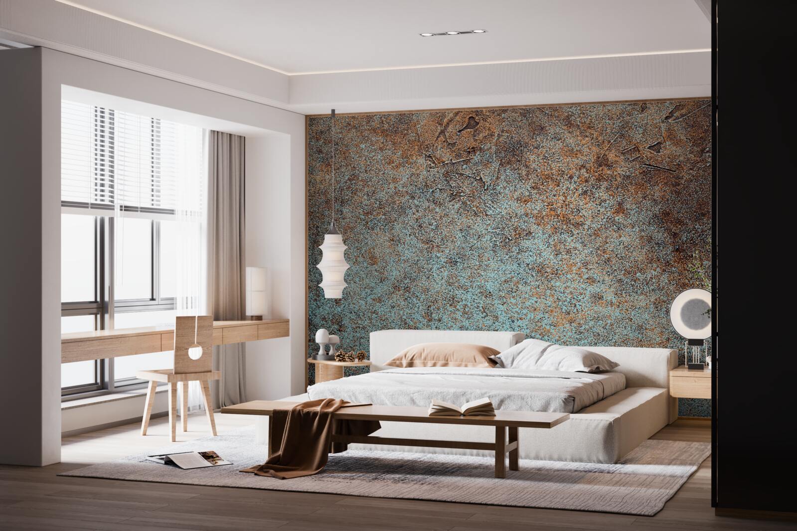 Фотошпалери темне покриття з оксидованого заліза