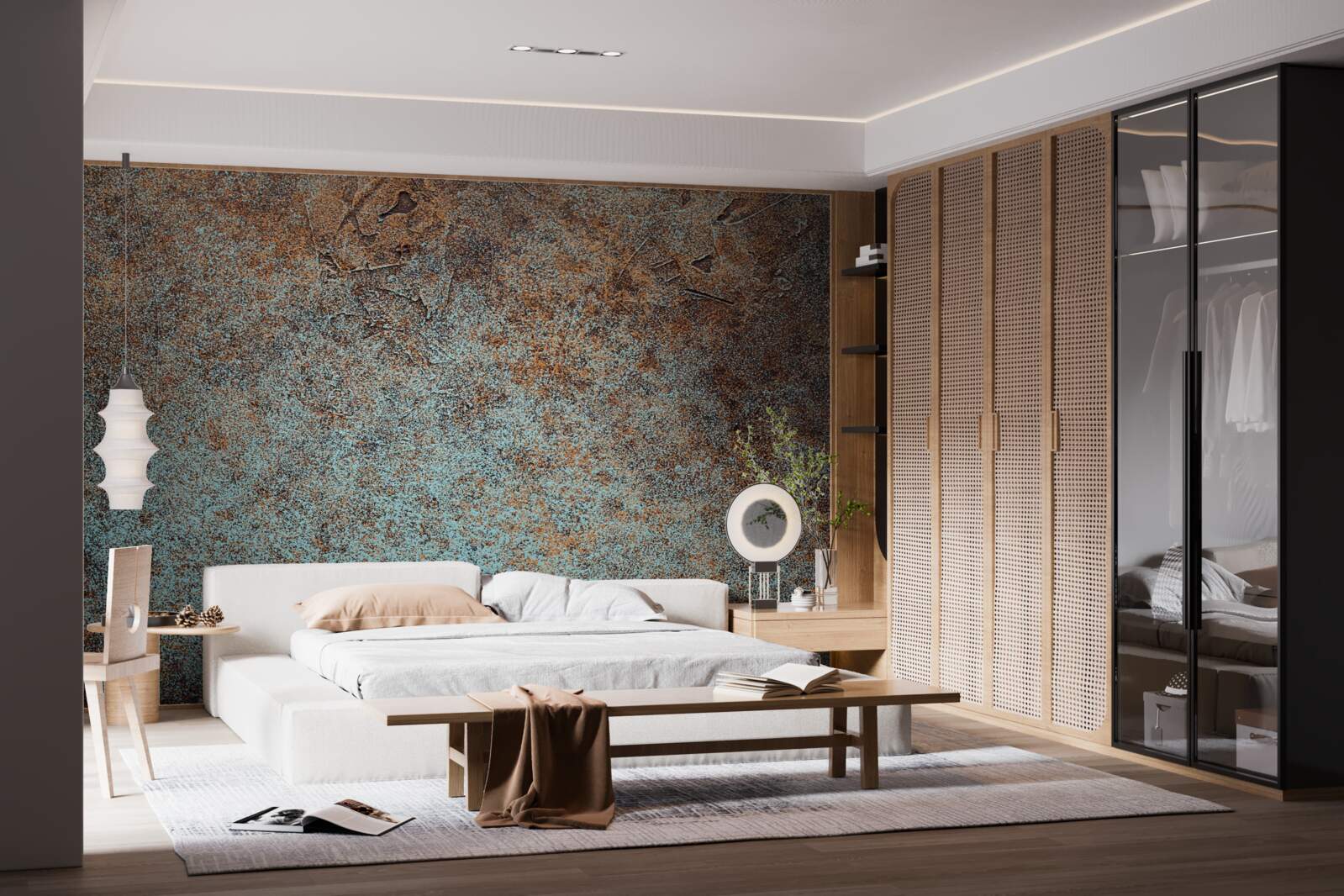 Фотошпалери темне покриття з оксидованого заліза