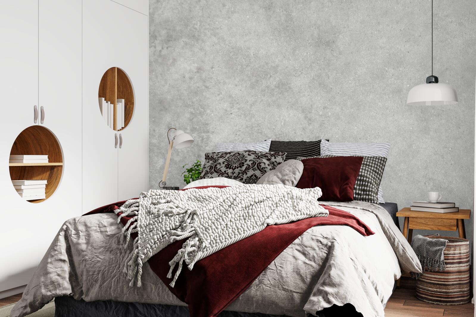 Фотошпалери Стіна виконана з бетону світло-сірого відтінку