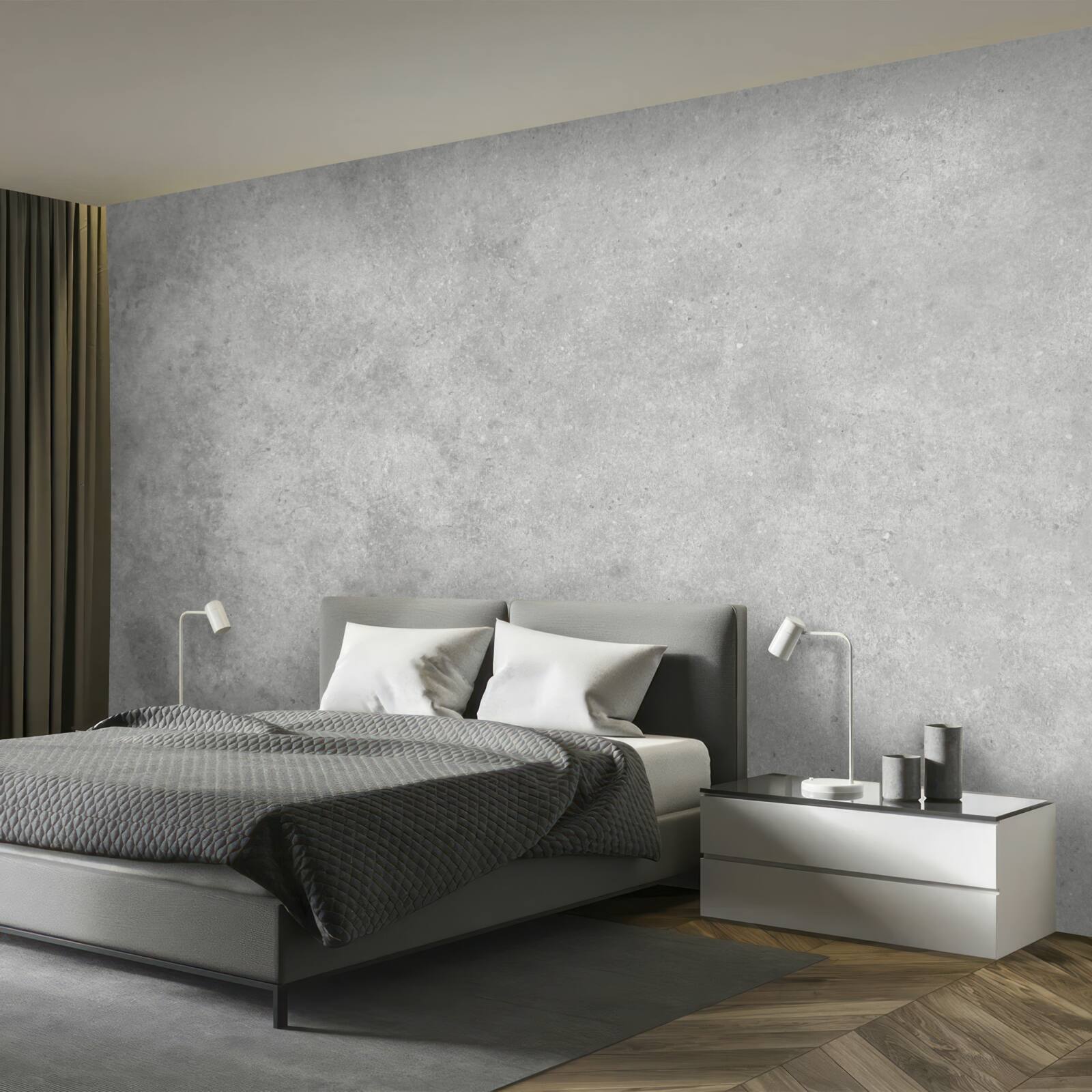 Фотошпалери Стіна виконана з бетону світло-сірого відтінку