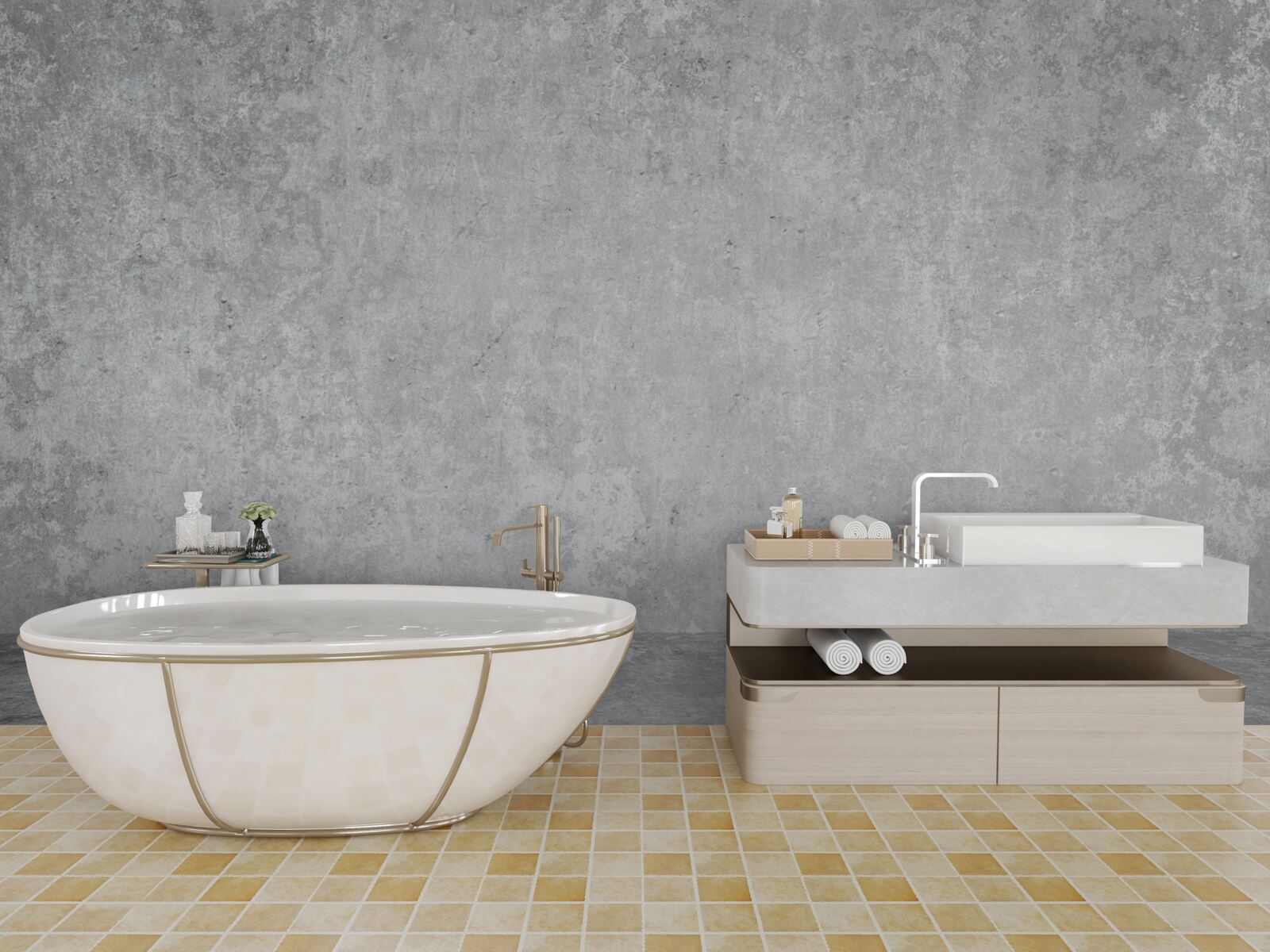 Фотошпалери світло-сіра бетонна стіна