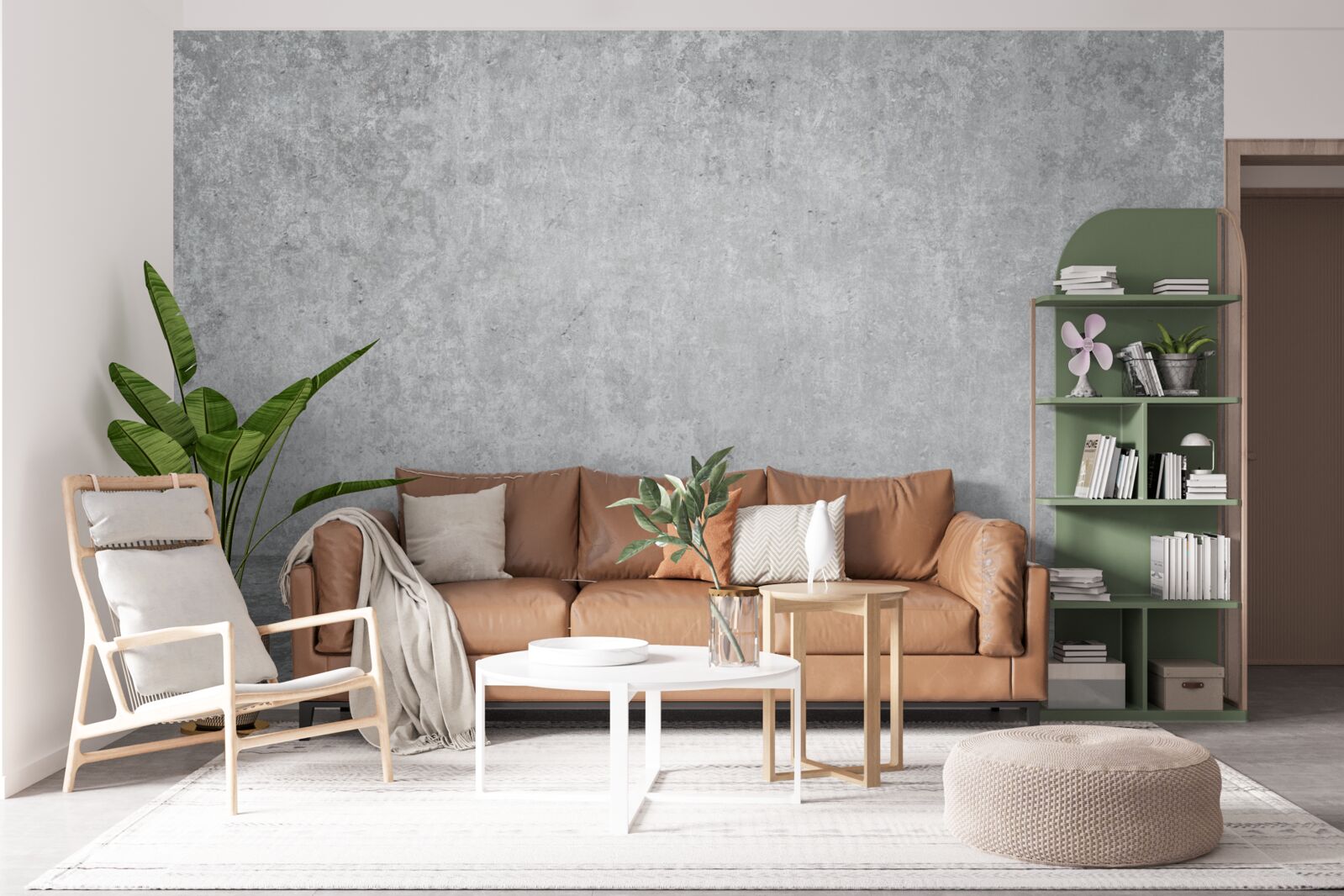 Фотошпалери світло-сіра бетонна стіна