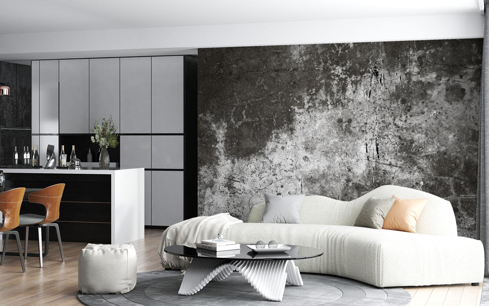 Фотошпалери цементне тло в стилі гранж