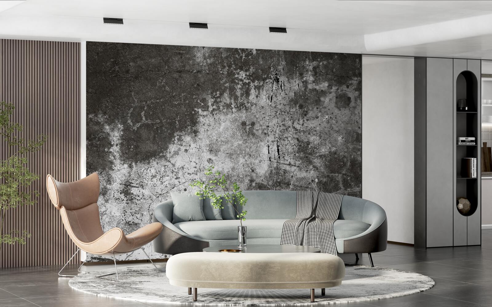 Фотошпалери цементне тло в стилі гранж