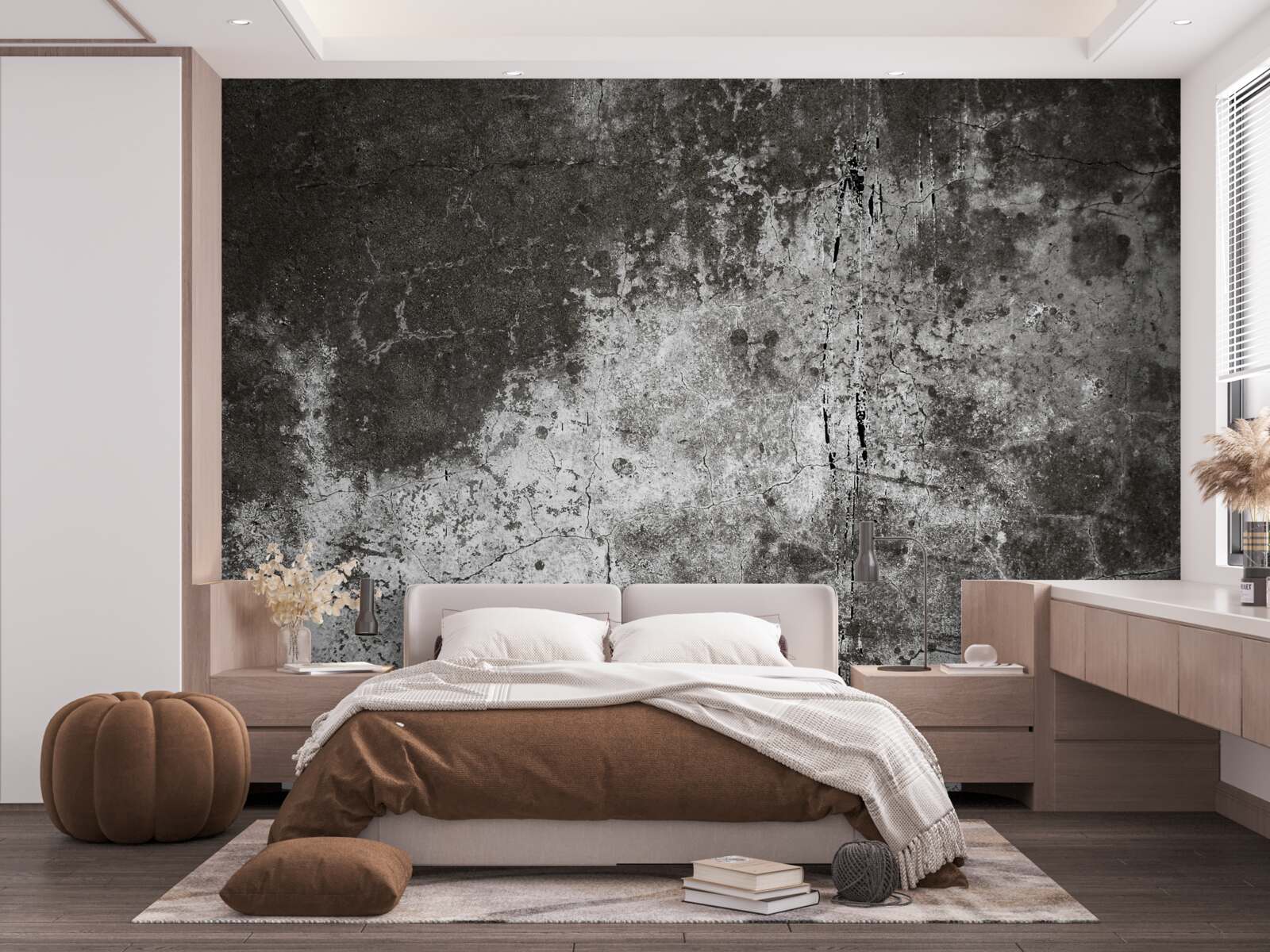 Фотошпалери цементне тло в стилі гранж