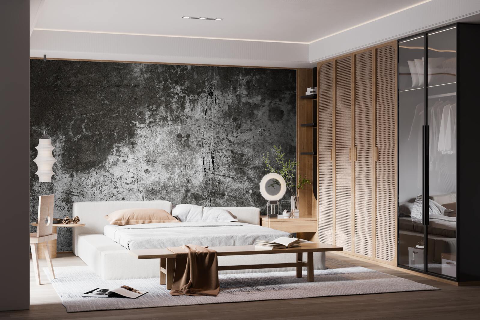 Фотошпалери цементне тло в стилі гранж