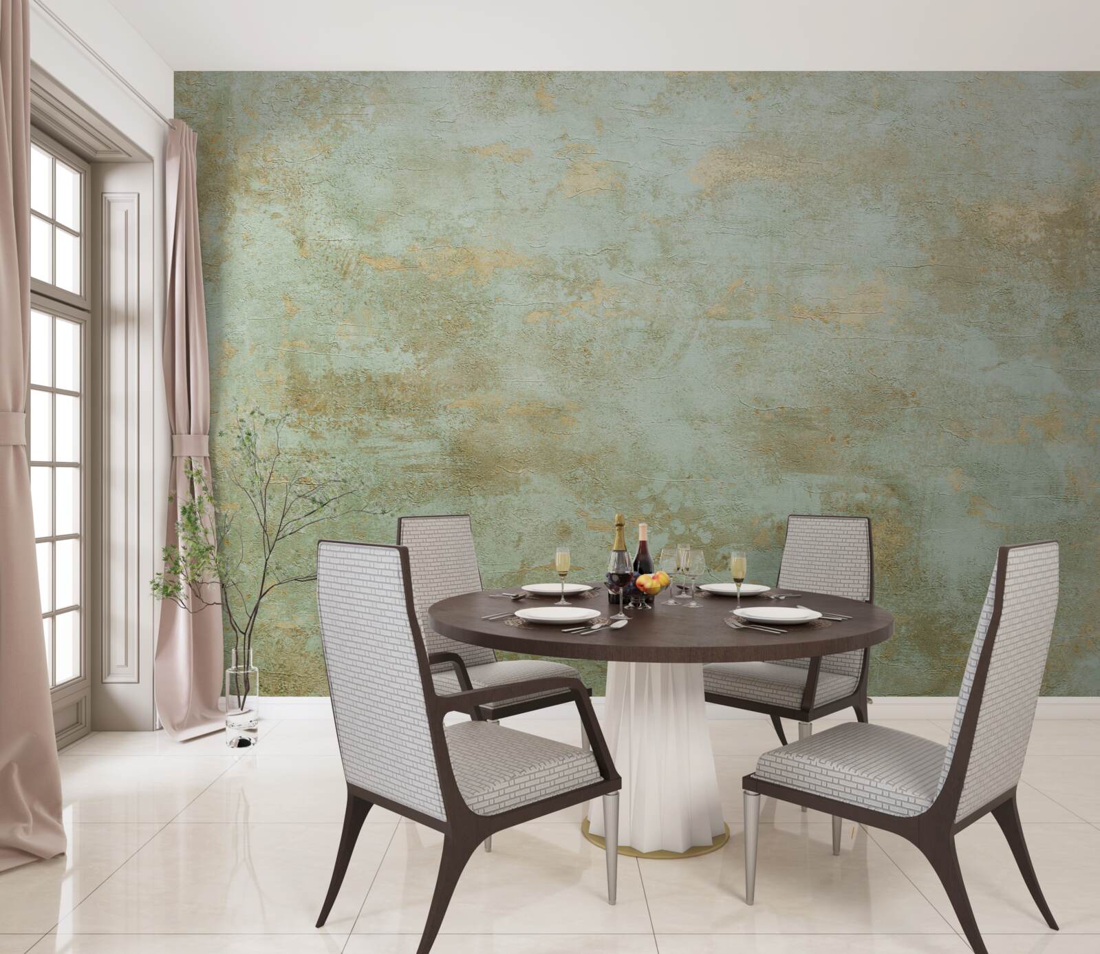 Фотошпалери золото з хакі