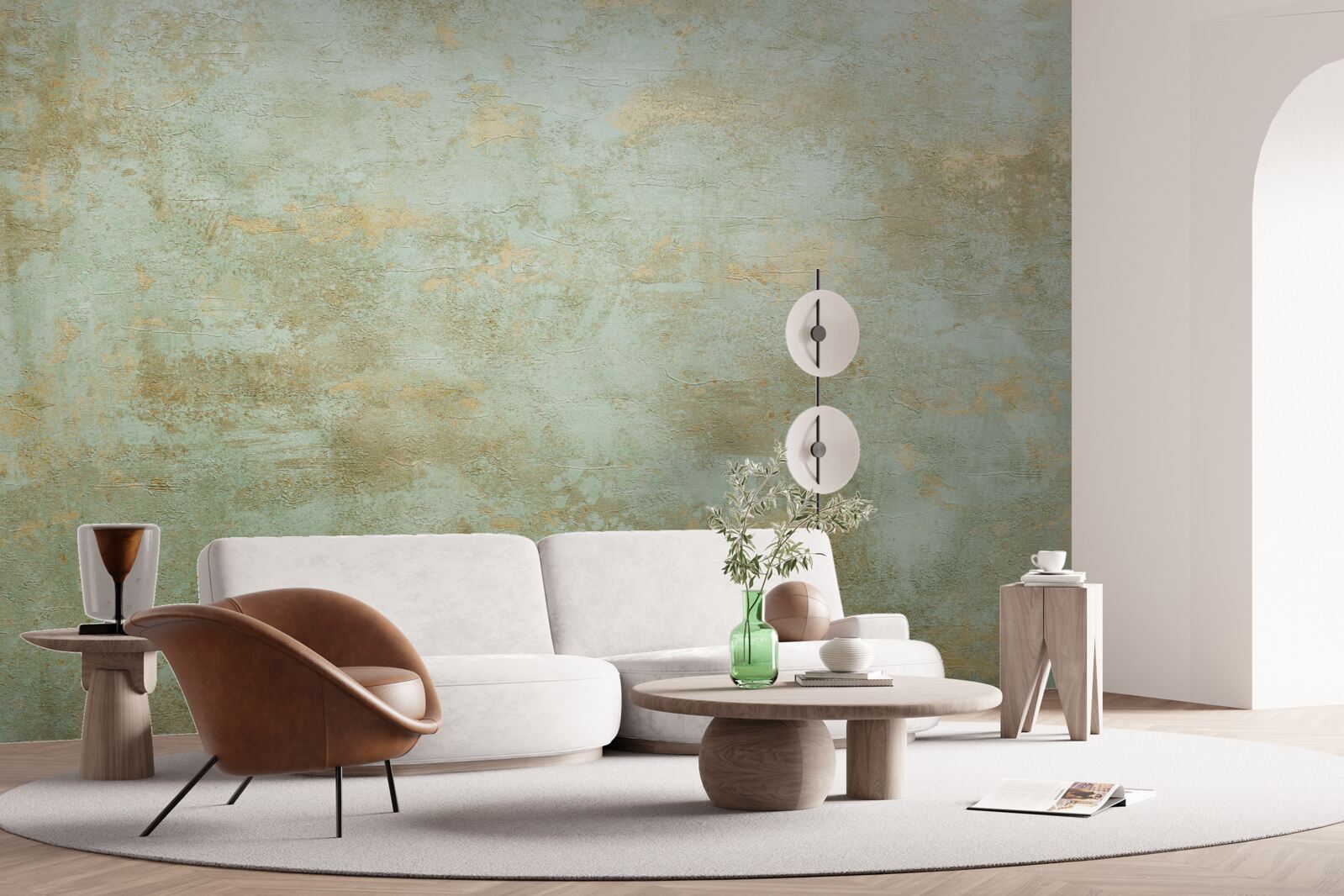 Фотошпалери золото з хакі