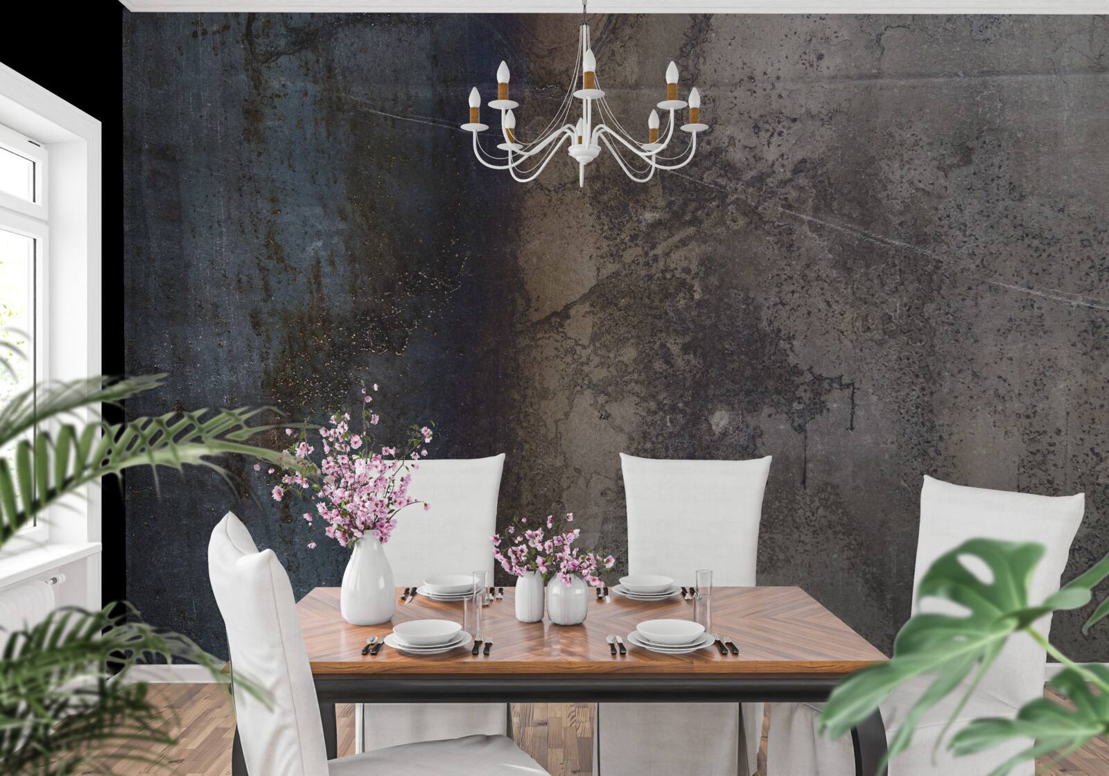 Фотошпалери конструкція з темного металу