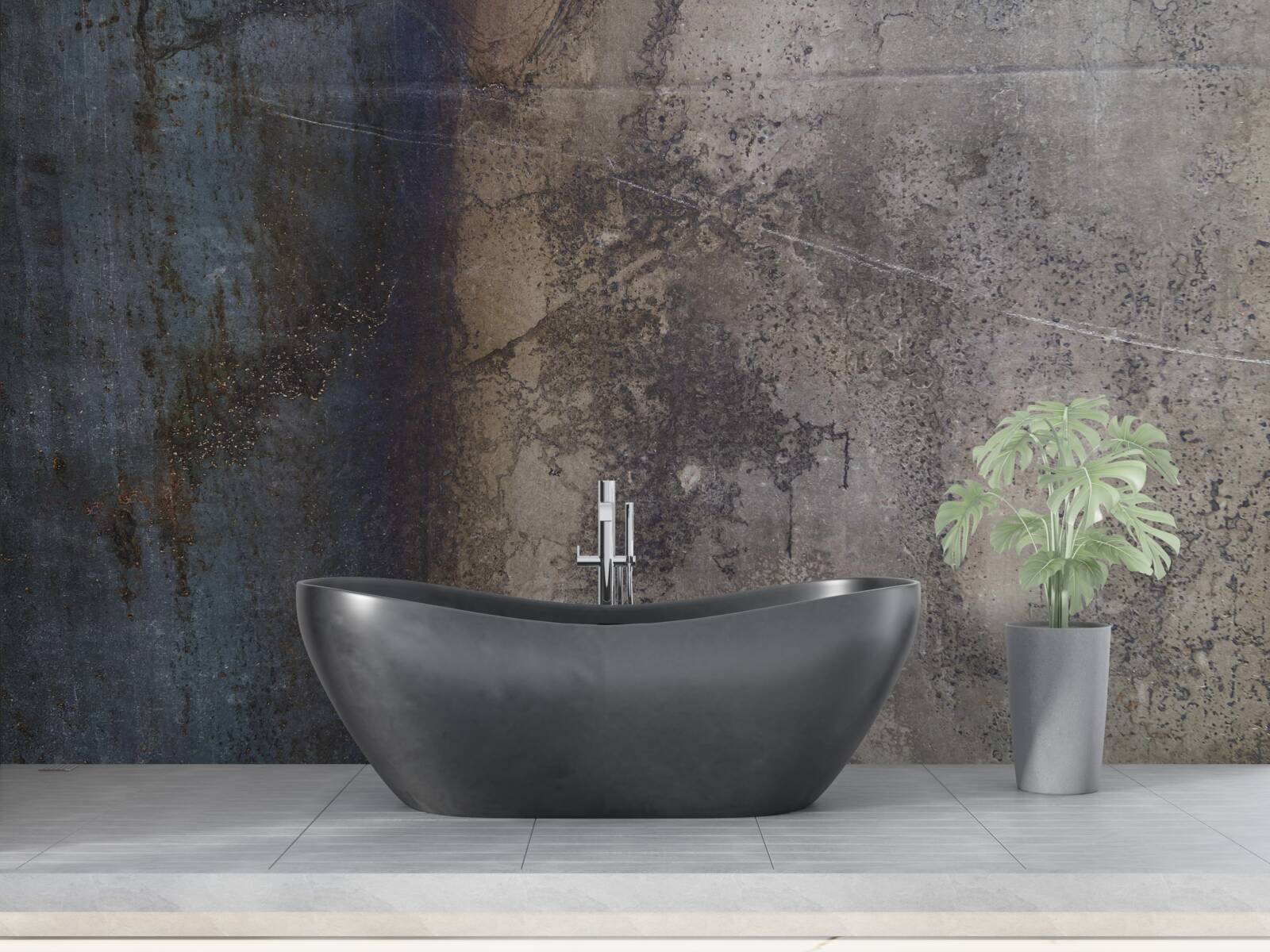 Фотошпалери конструкція з темного металу