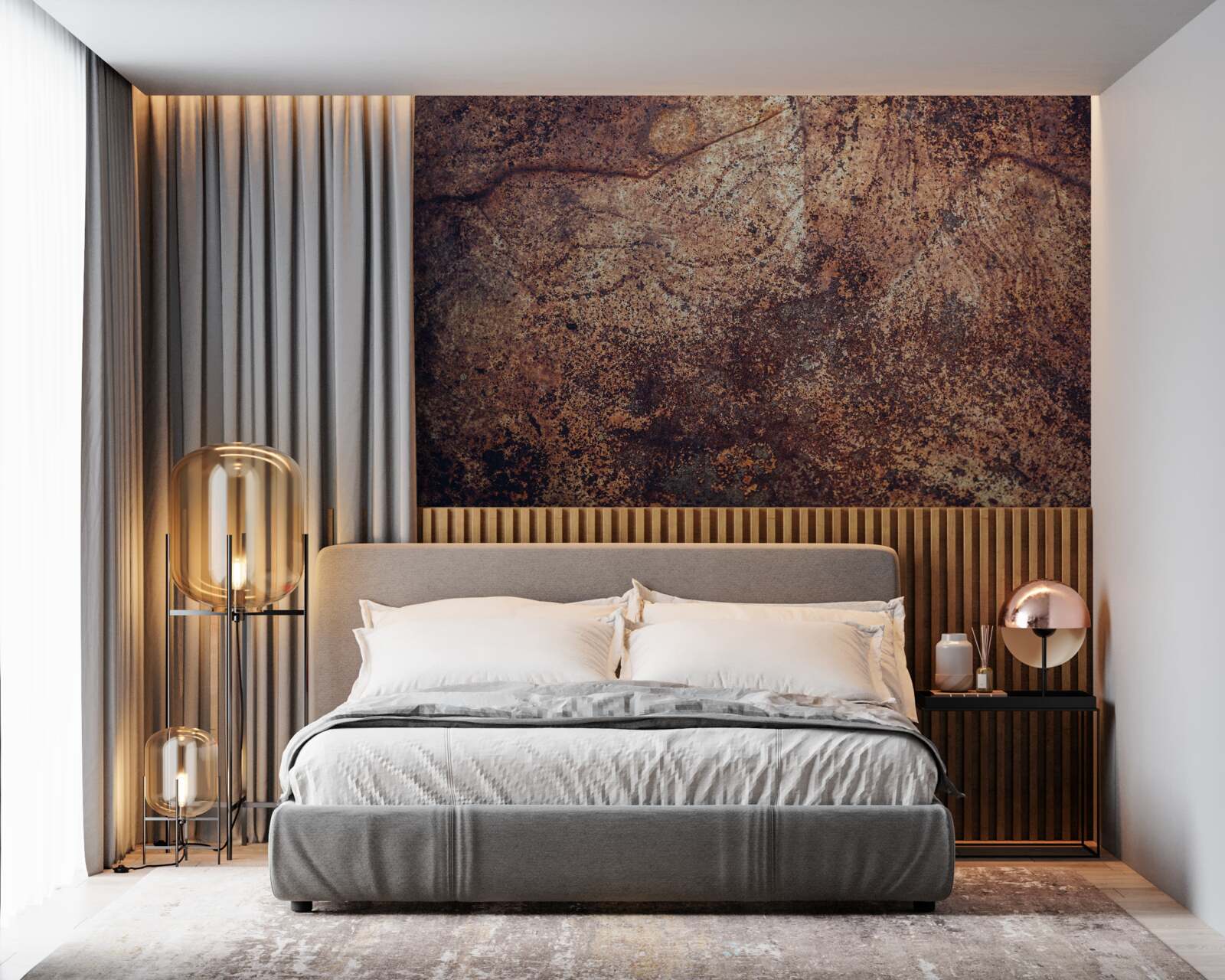 Фотошпалери потемнілі ділянки іржі