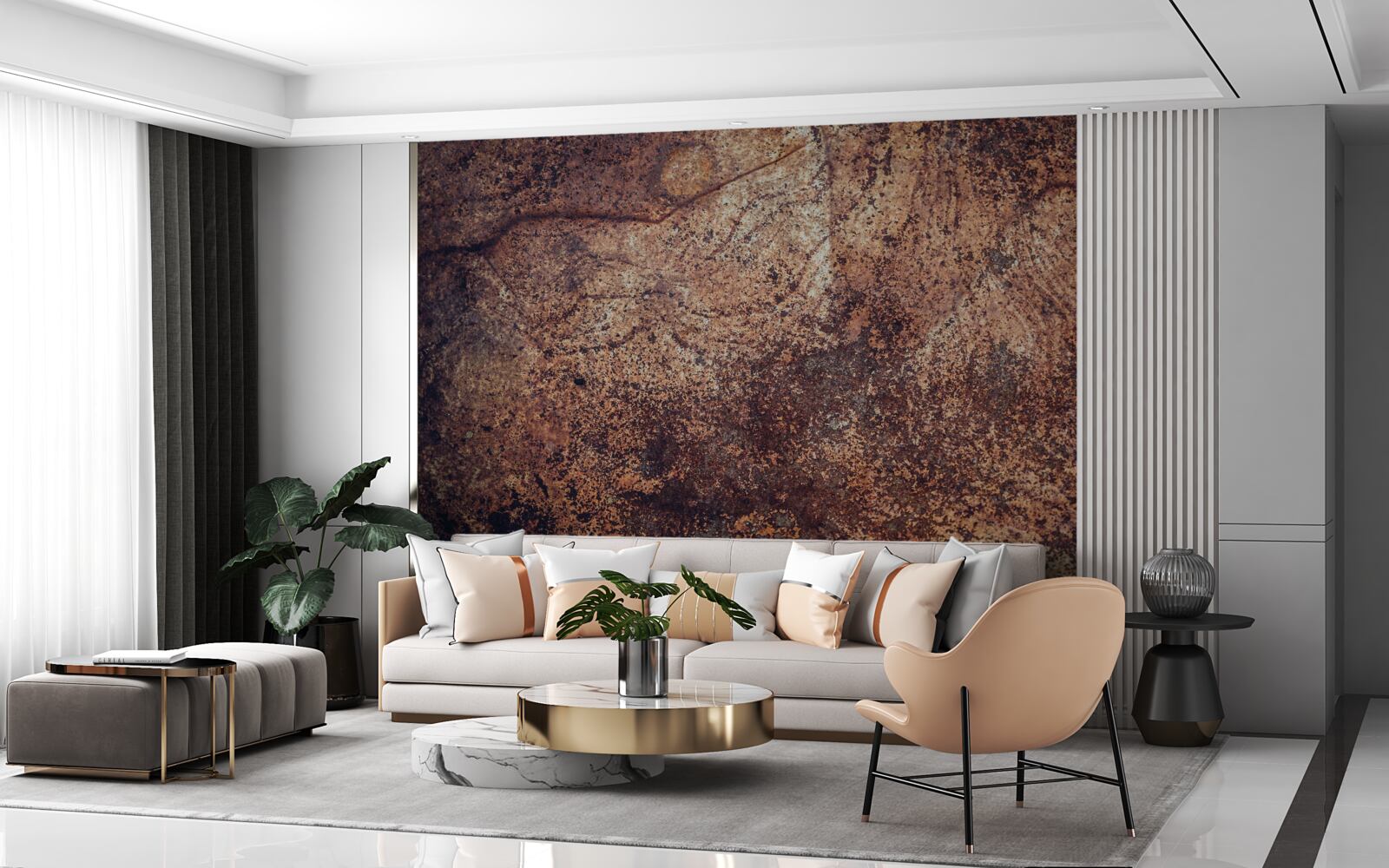 Фотошпалери потемнілі ділянки іржі