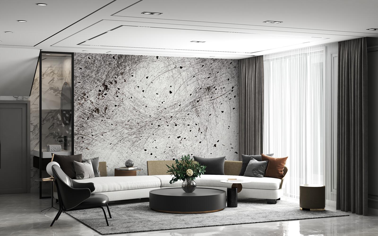 Фотошпалери темно-сірий бетон