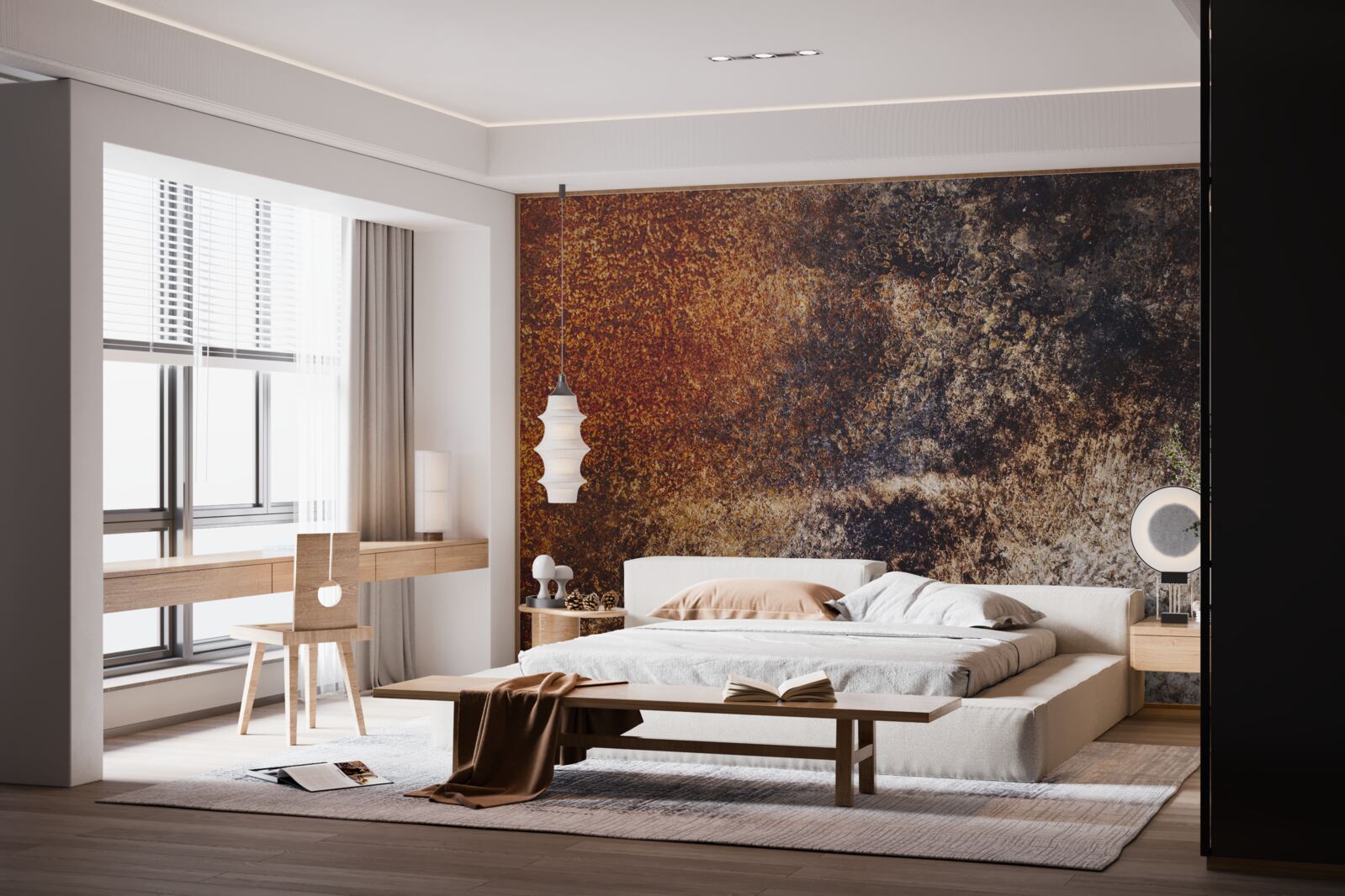 Фотошпалери фон з іржавими гранжевими тонами