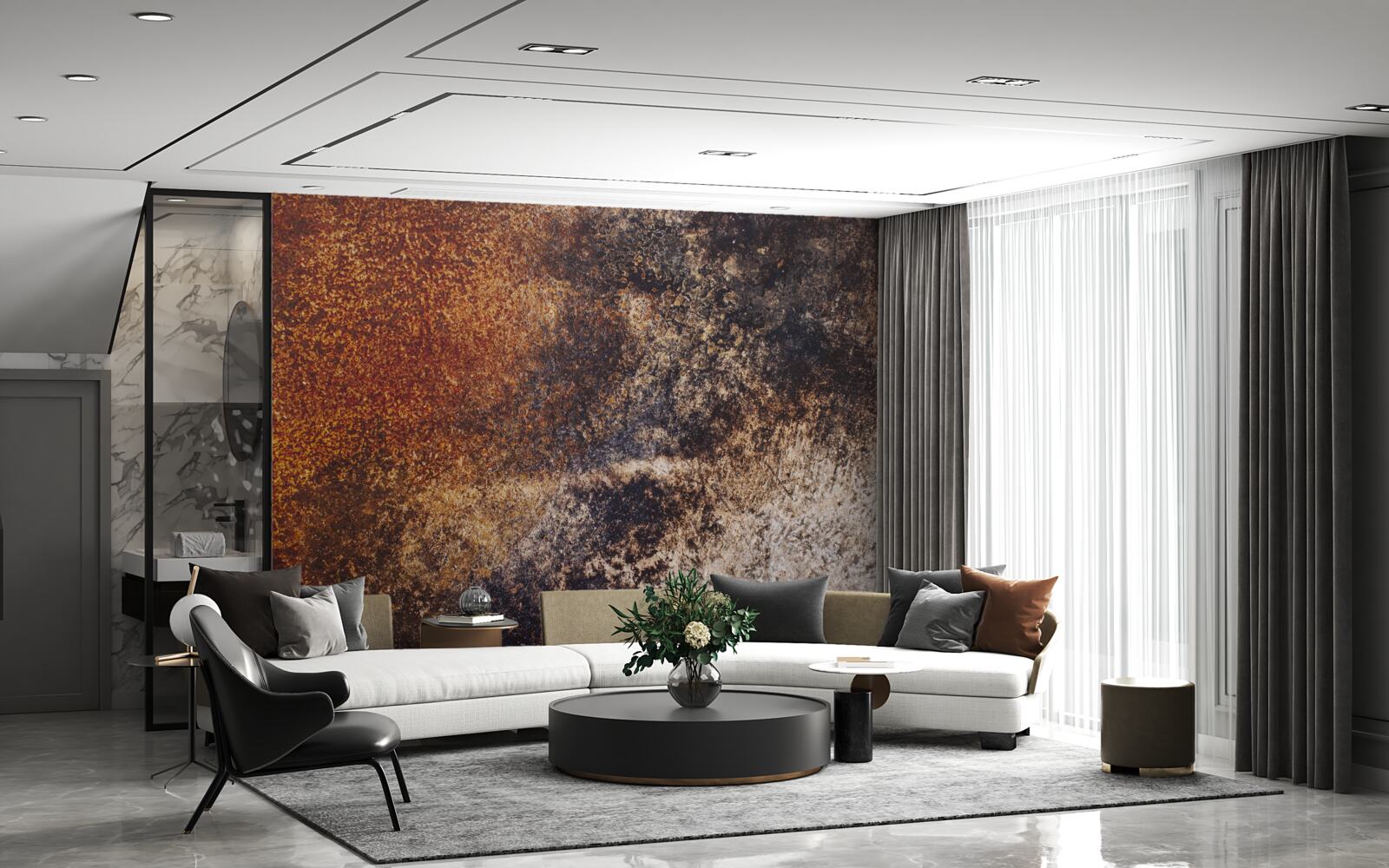 Фотошпалери фон з іржавими гранжевими тонами