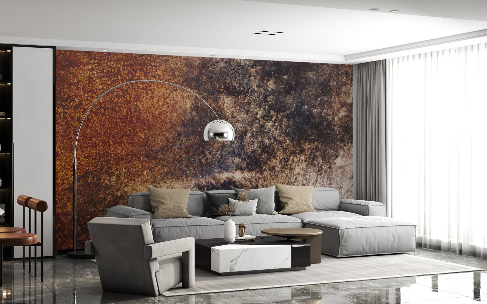 Фотошпалери фон з іржавими гранжевими тонами