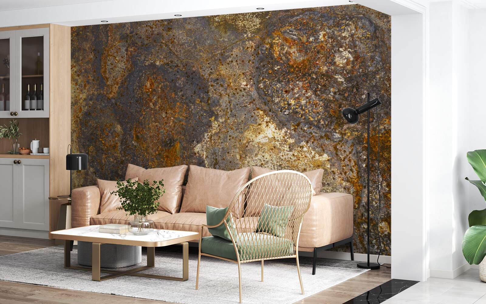 Фотошпалери фарба, яка потріскалася і починає лущитися