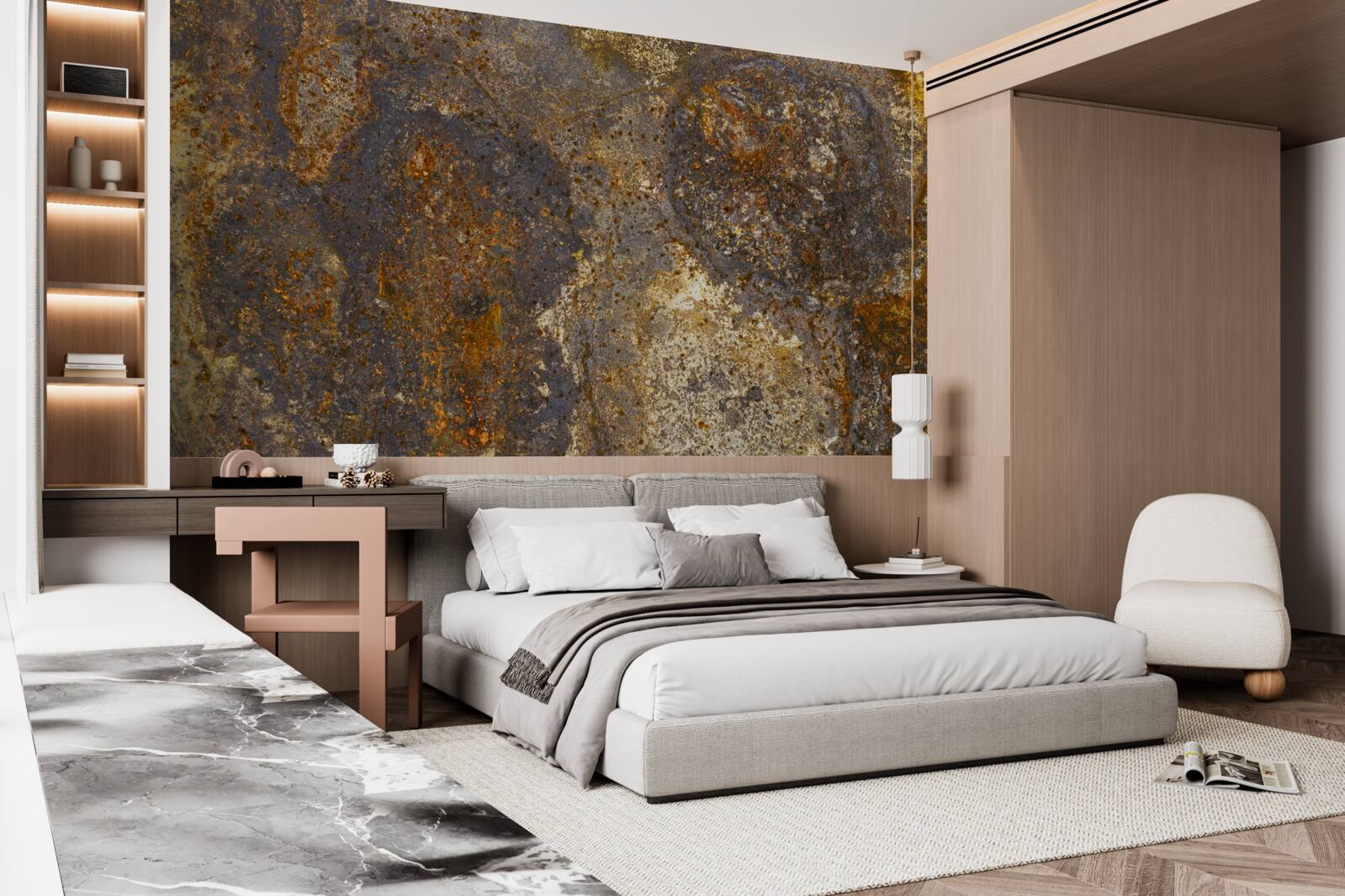 Фотошпалери фарба, яка потріскалася і починає лущитися